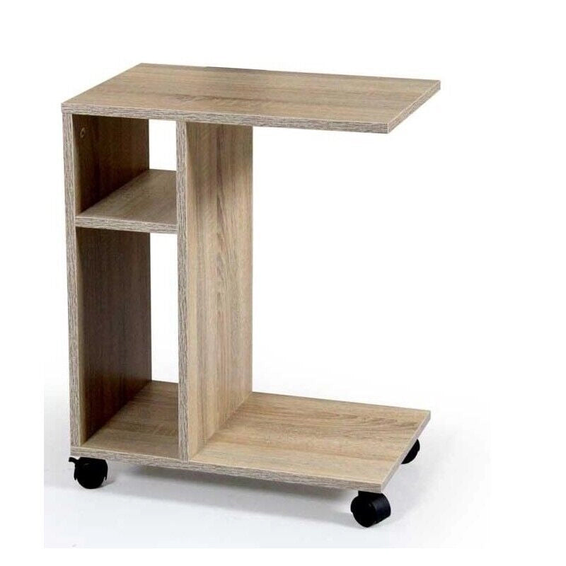 GAIA MOBILETTO CON RUOTE DA SALA 45X30XH56 CM IN COLORE ROVERE