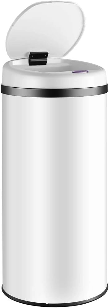 ® Cestino a Sensore incl. Cavo di Ricarica Acciaio Inox Display LED Touchless Pattumiera Smart Raccolta Differenziata