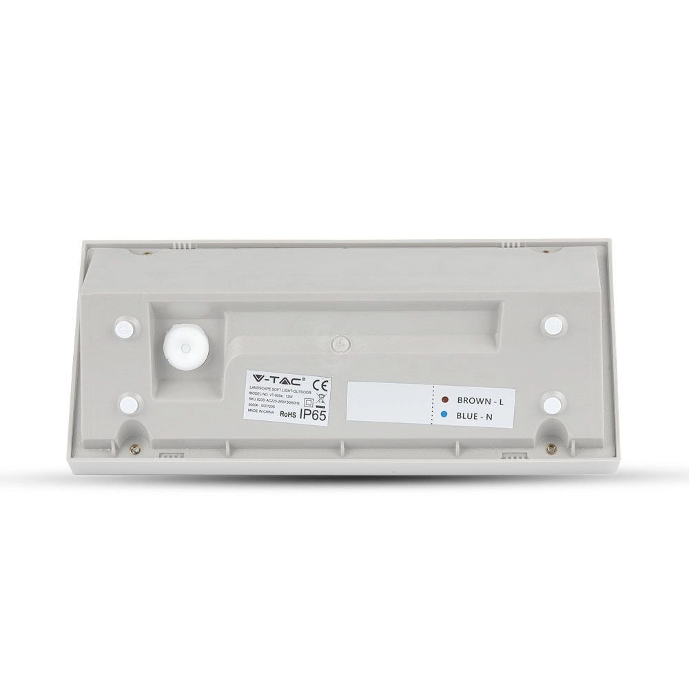 Applique esterno V-TAC 12W 6400K 1250lm bianco IP65