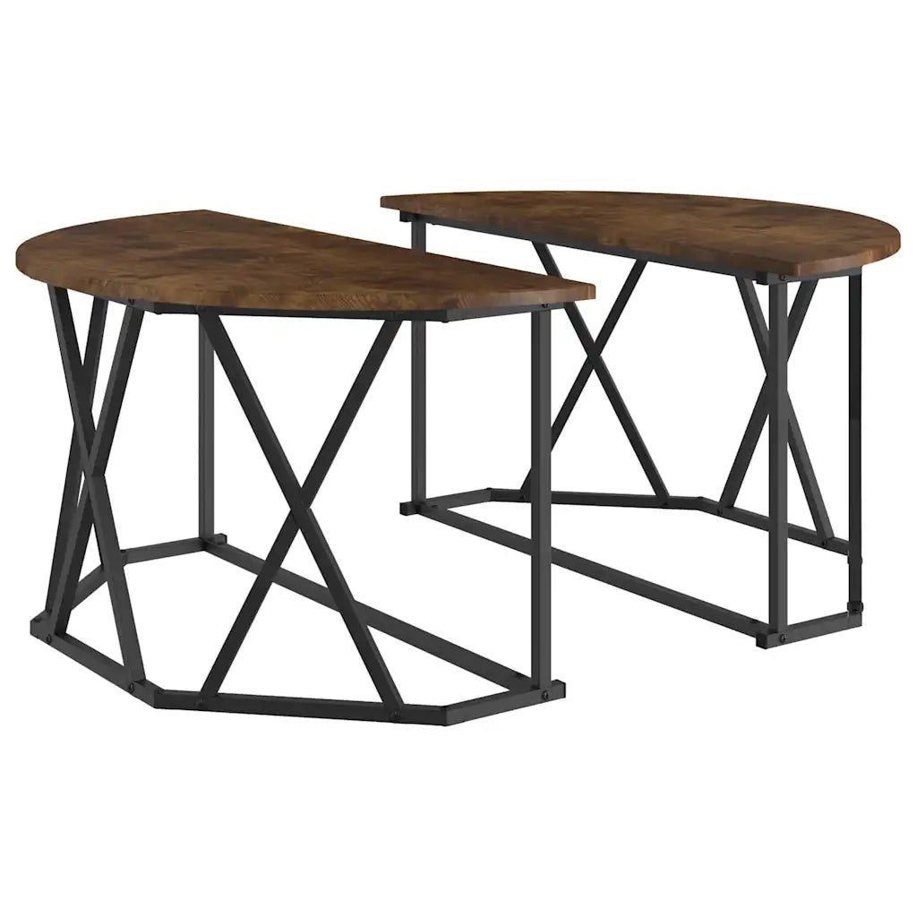 Tavolino da salotto Rovere fumé 80 x 80 x 42 cm 868251