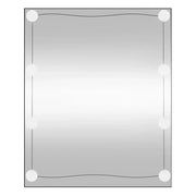 Specchio da Parete | Specchio decorativo con Luci LED 50x60 cm Vetro Rettangolare
