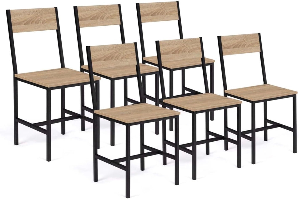 Set di 6 sedie da cucina di design industriale DETROIT