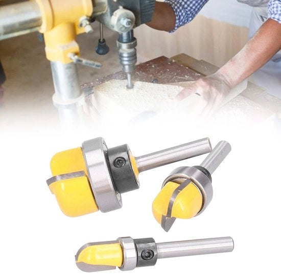 Set di Frese per Hout 3 Pezzi - Frese per Hout Ronde - Bit per Router - Alta Resistenza - Materiale Smalettato - Frese per Hout con Alta Prestazione 

Specifiche tecniche: 
- Modello: 
- Materiale: 
- Dimensioni: 
- Potenza: