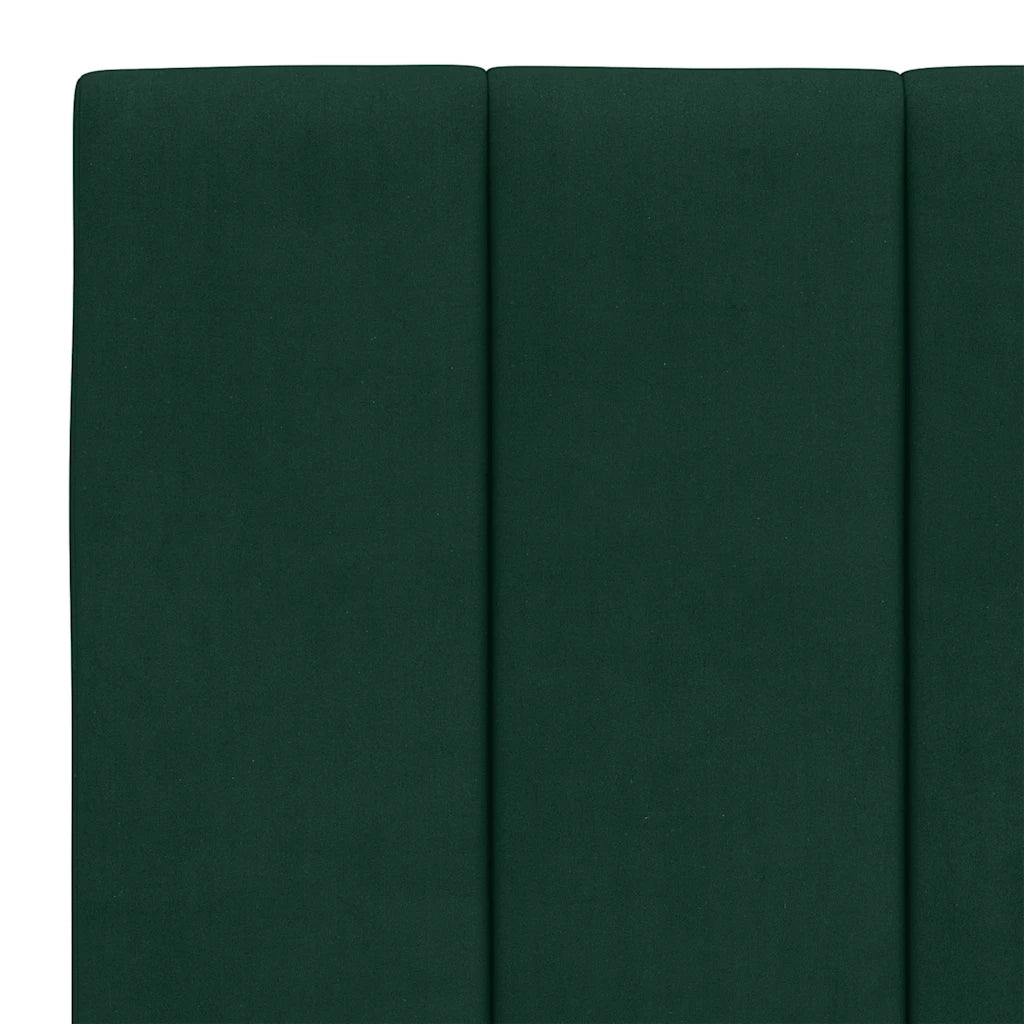 Cuscino Testiera Hanko Verde Scuro 120 cm in Velluto CFW3119037