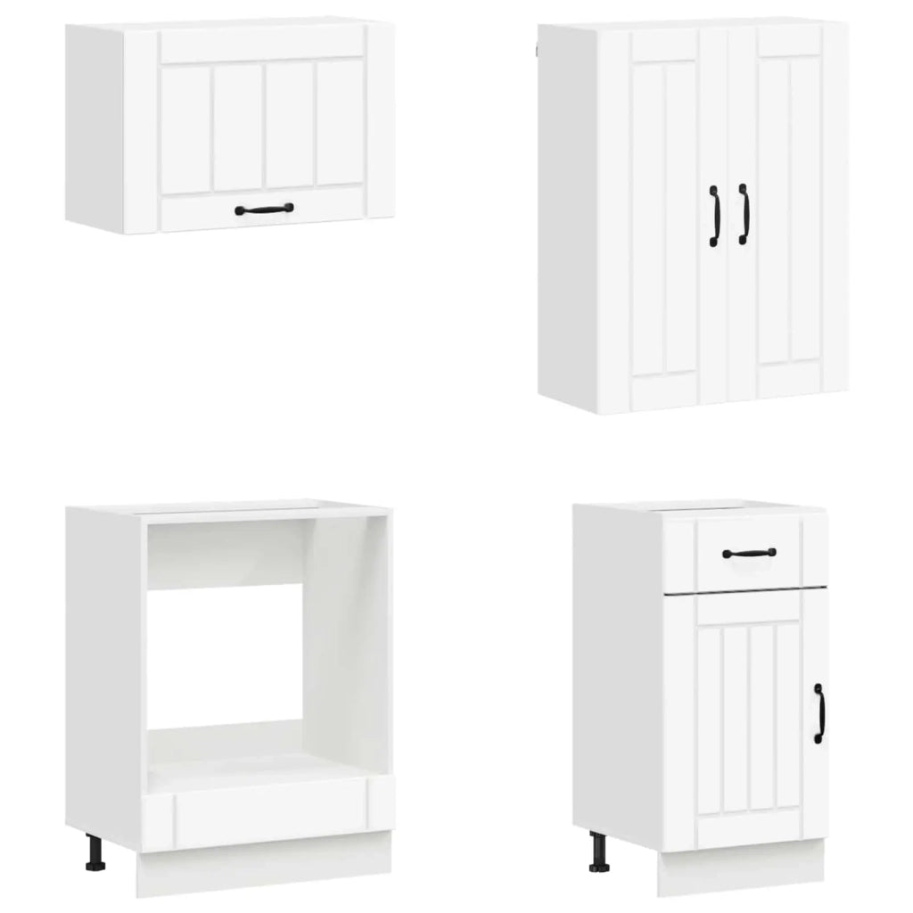 Unità Cucina LUCCA 8 pcs Bianco Legno ingegnerizzato 3438143