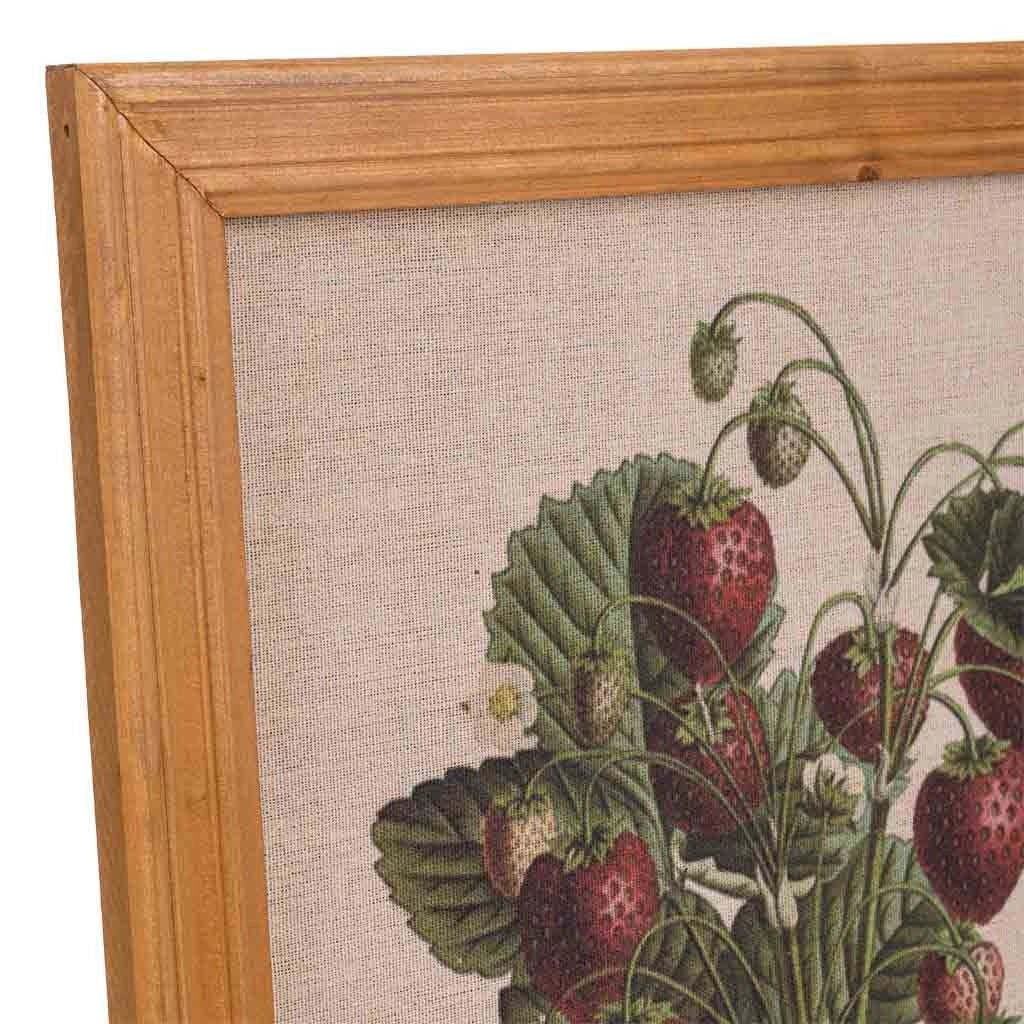 Cornice in legno e tessuto stampato