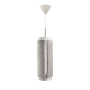 Lampada a sospensione Zip Star Large in feltro grigio