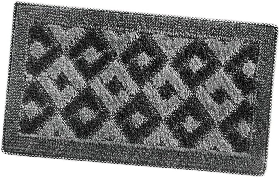 Zerbino Ingresso 50x80 cm Asciugapassi Assorbente Antiscivolo Vellutato Made In Italy Grigio