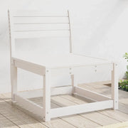 Divano da Giardino Bianco in Legno Massello di Pino 844670