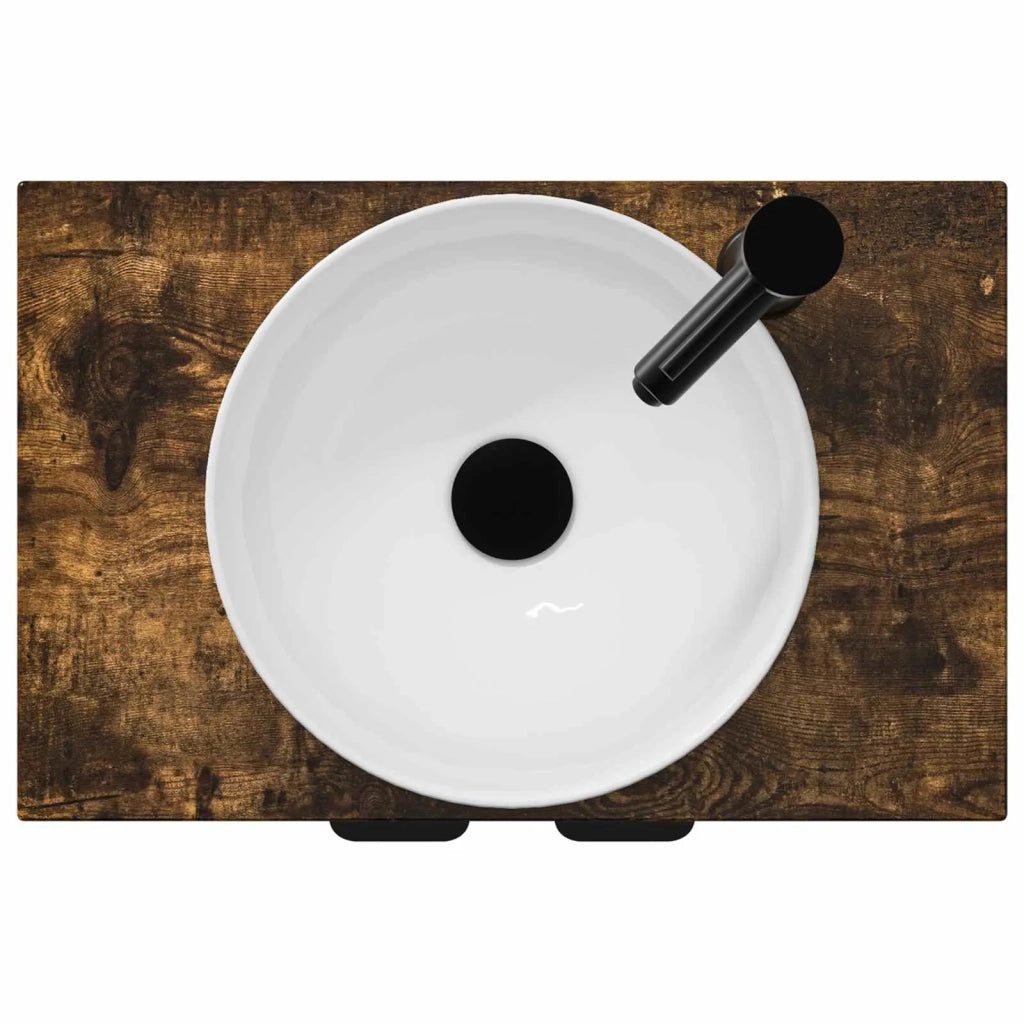 Mobile da bagno con lavabo Rovere Fumo 54 x 35 x 83 cm