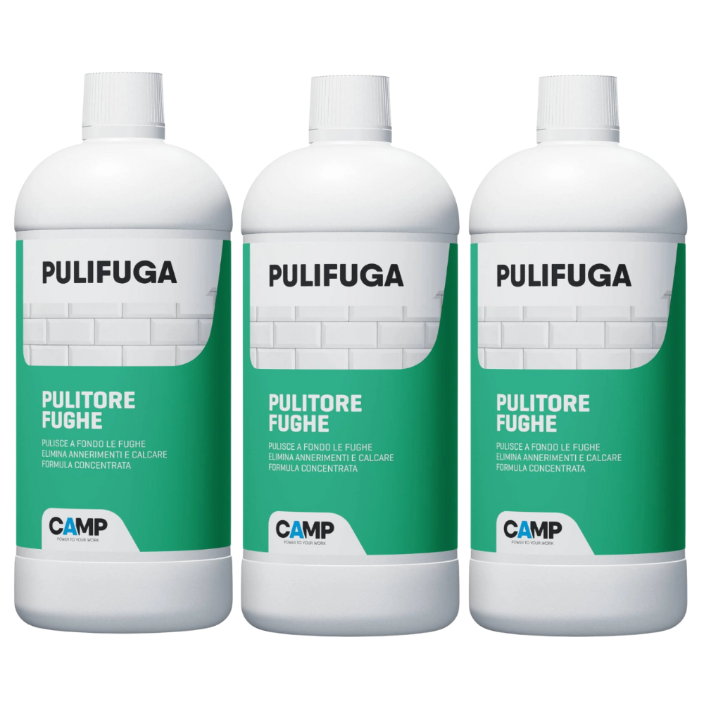 Pulifuga detergente concentrato per fughe e pavimenti 1 litro 3 pezzi