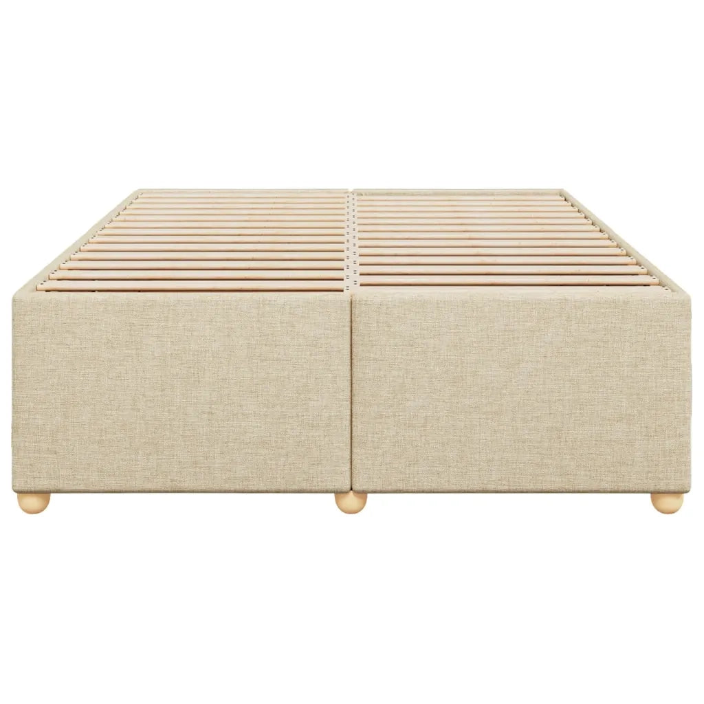 Giroletto senza Materasso Crema 140x190 cm in Tessuto