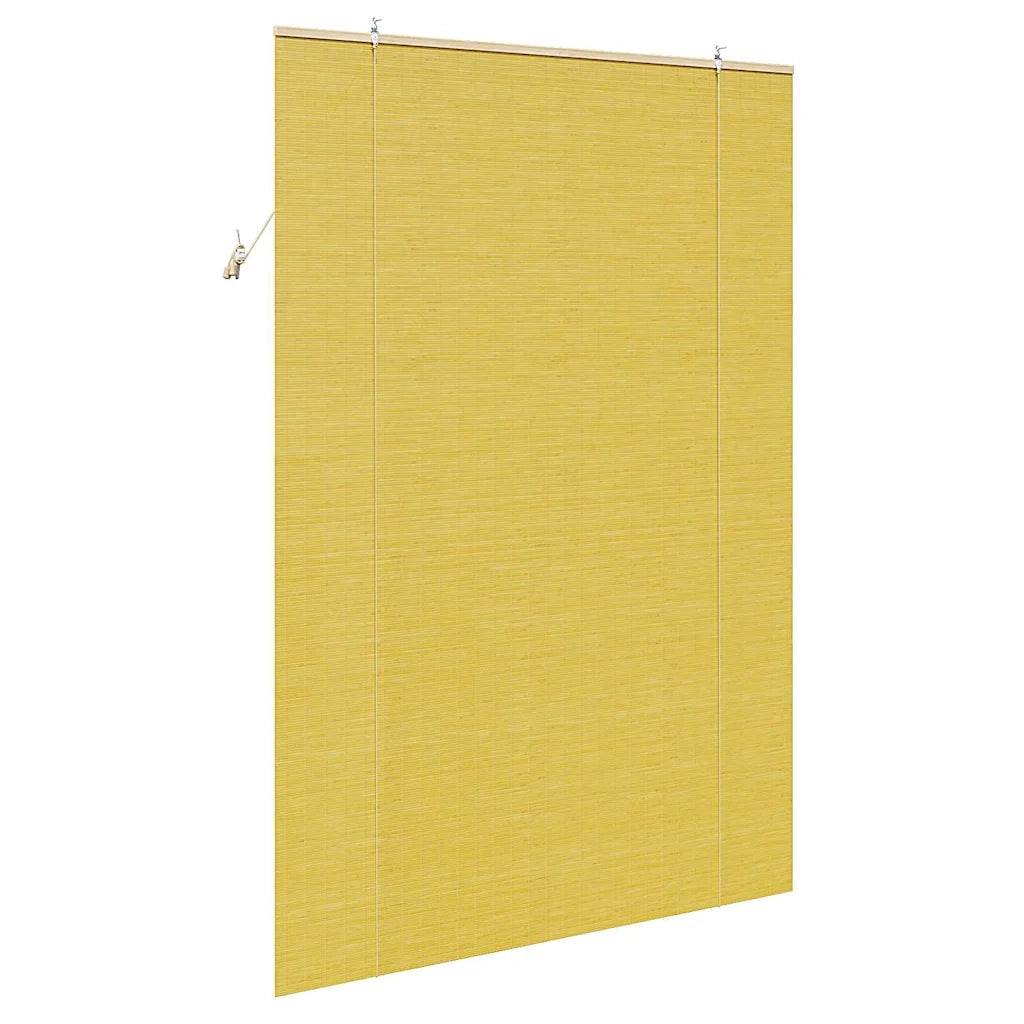 Tenda a rullo con tende Giallo 150 x 220 cm Bambù 42006877