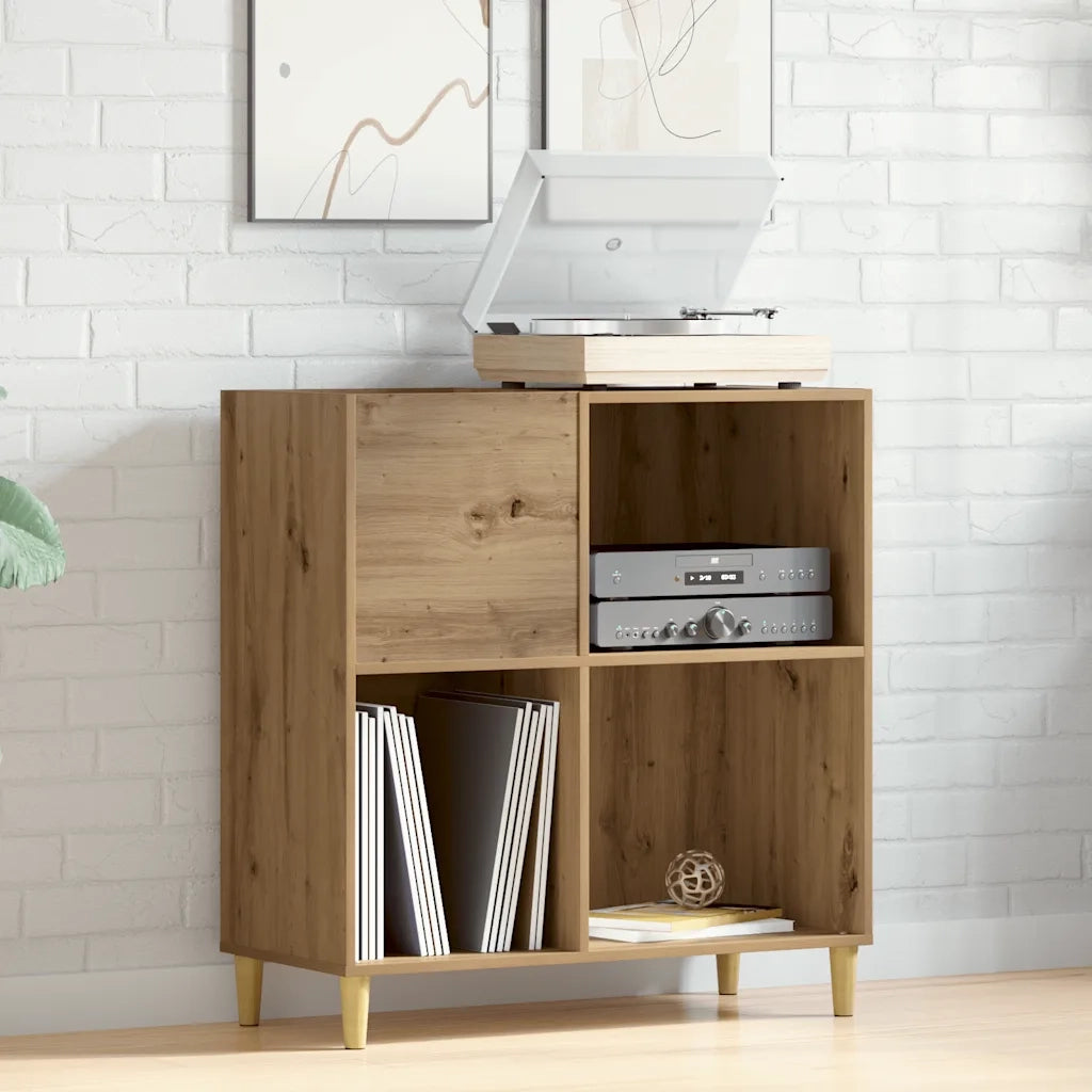 Mobile Porta Dischi Artigianale 84,5x38x89 cm Legno Multistrato 857172