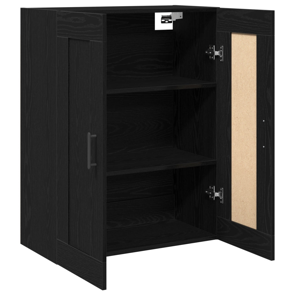 Highboard Nero Rovere 69,5x34x90 cm Legno Composito