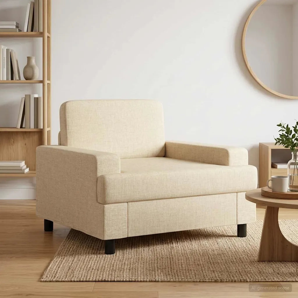 Poltrona Crema Tessuto 42043461