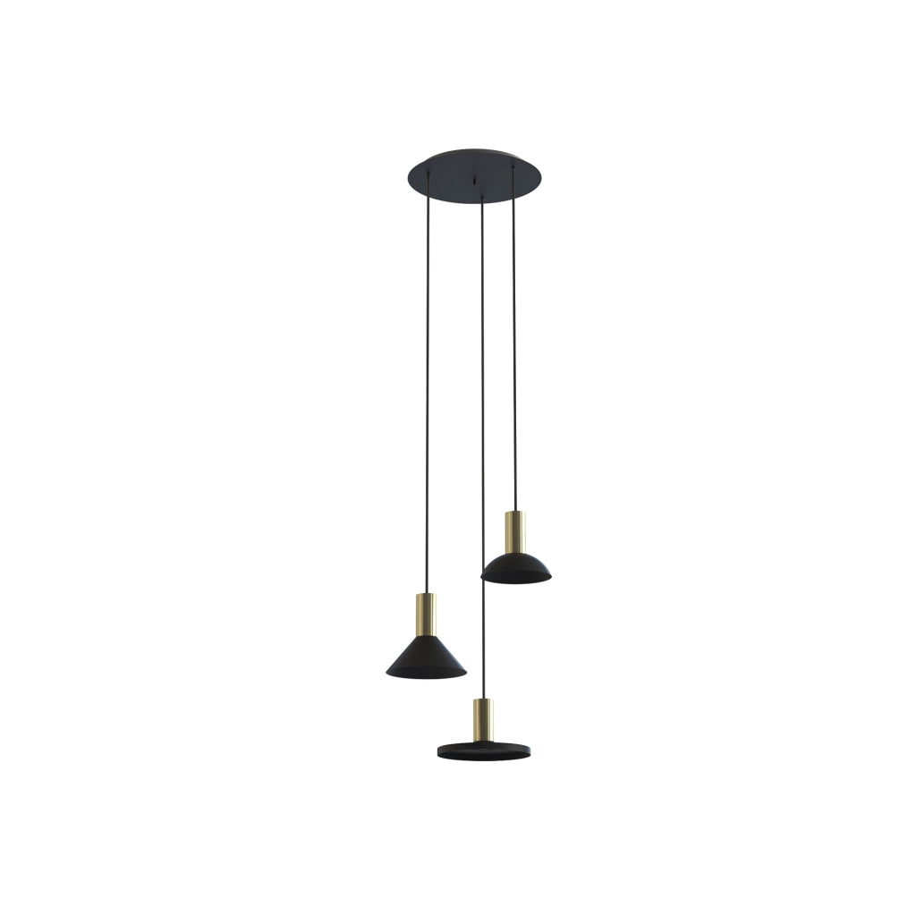 Lampadario Nowodvorski Hermanos 8030 3 luci Ø40cm ottone