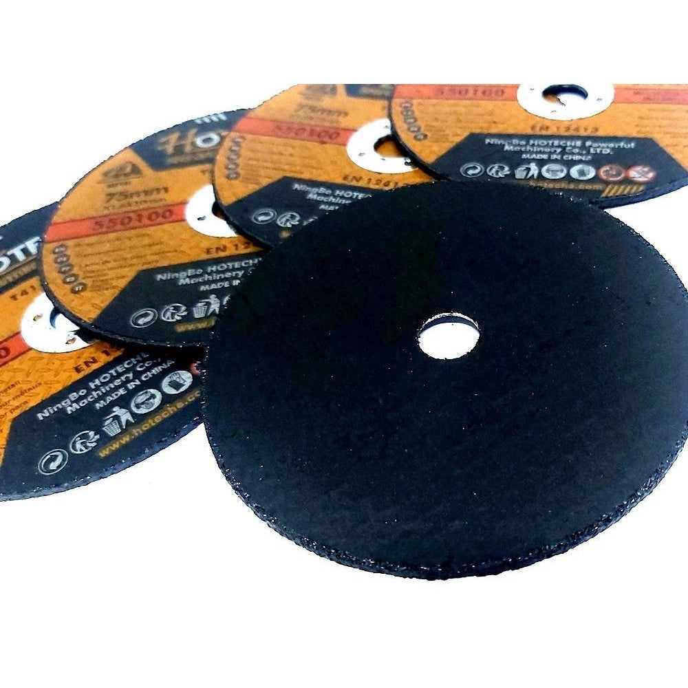 Trade Shop - Set 5 Pezzi Disco Abrasivo Da Taglio Ferro 75mm 1.6 X 10 Mm Ultra Sottile 550100 -