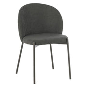 Set di 4 Sedie Shelly In Tessuto 320gr Grigio Scuro Dimensione 55x45x80cm