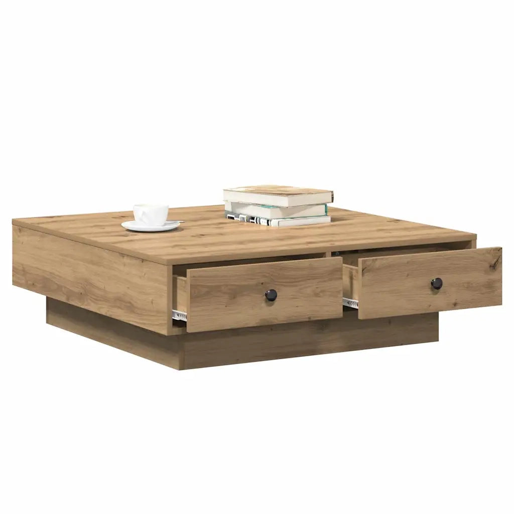 Tavolino da salotto Rovere artigianale 90 x 90 x 28 cm 868803