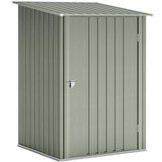 Casetta da Giardino ¨C Minimal ¨C Acciaio Galvanizzato, Argento, 100x104x160 cm