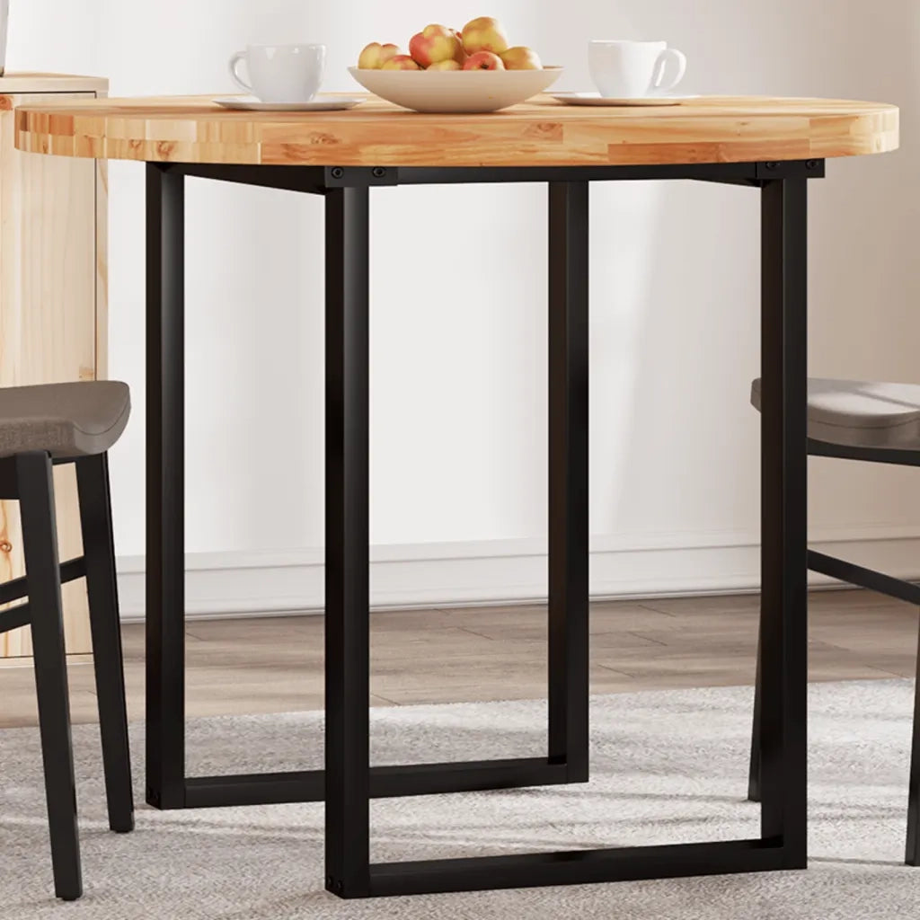 vidaXL Piano Tavolo Rotondo Ø90x4 cm in Legno Massello di Acacia