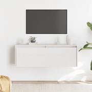 Pensile Bianco 100x30x35 cm in Legno Massello di Pino 813467