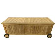 Baule con ruote per esterno in legno di teak - MERIDIA