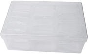 Organizzatore di accessori 12 piccoli anelli - Scatola di archiviazione - Plastica - Formato compatto - Progetto trasparente - Costruzione robusta