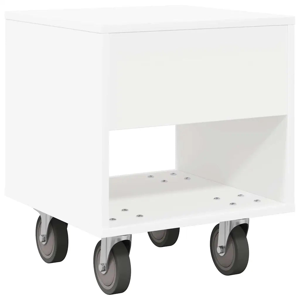 Comodino 2 pcs Bianco 40,5 x 40 x 48 cm Legno multistrato 891057