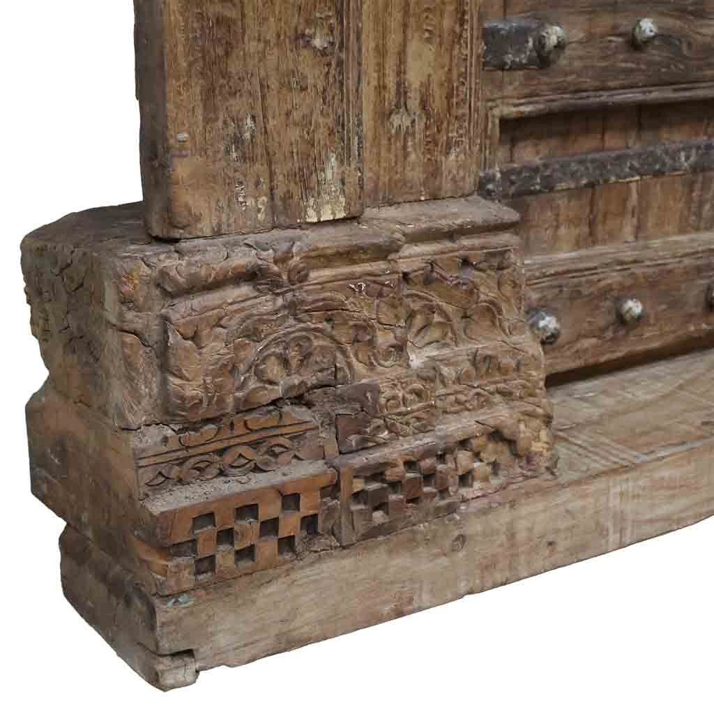 Porta in legno marrone 155x33x216h cm