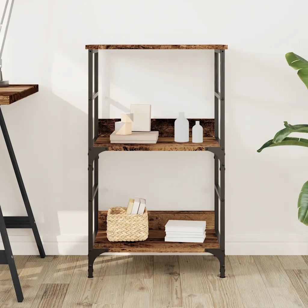 vidaXL Libreria Legno Antico 50x33x82 cm in Legno Multistrato