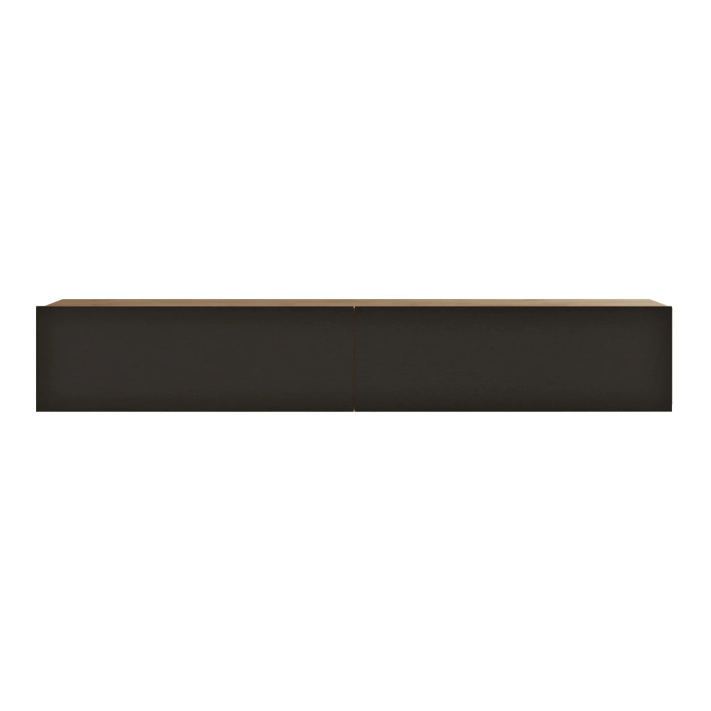 Mobile TV con 2 ante 29,5 x 180 x 31,5 cm effetto rovere nero 03_0007786