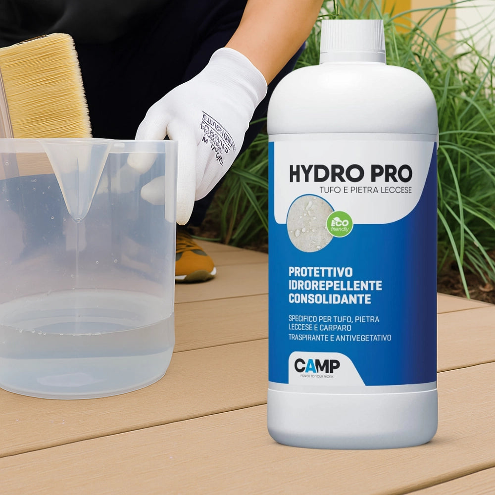 Protettivo idrorepellente consolidante tufo pietra leccese hydro pro *** formato 1 lt, confezione 1