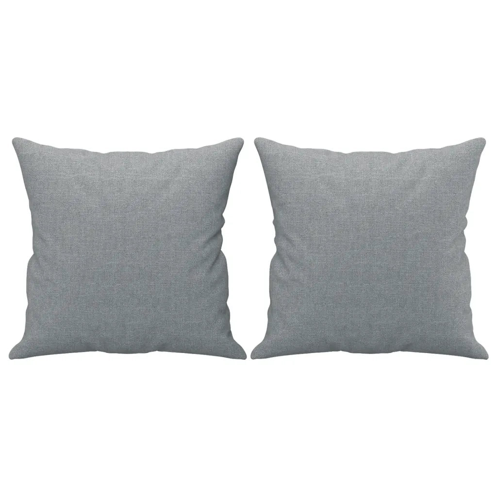 Set Divani 3 pz con Cuscini Grigio Chiaro in Tessuto 3202070