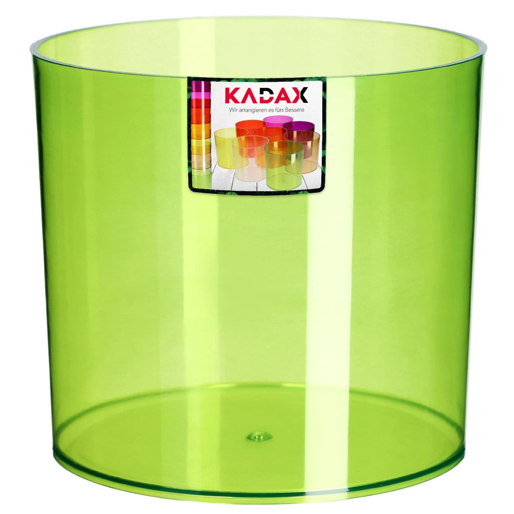 Vaso da fiori KADAX rotondo in plastica, 12,5 cm, verde