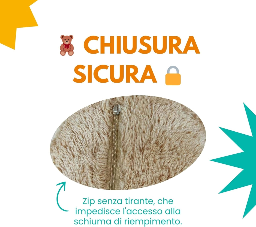 Orso Peluche Gigante 160cm - Fabbricato in Francia, Certificato CE - Morbido e Soffice, Abbracci Garantiti - Orsacchiotto di Peluche Grande Perfetto per Compleanni e Altre Celebrazioni