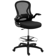 Sedia da ufficio con schienale regolabile ¨C zephmum ¨C nero, 59x65x102-122 cm