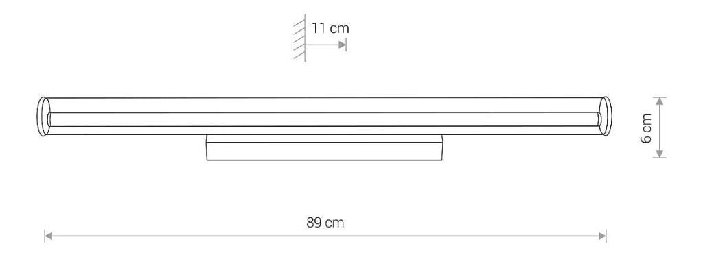 Nowodvorski ION applique LED 18W cromata vetro 8172