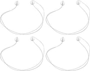 Rimuovitore di Logo 4 pezzi - Auto/Moto/Trattore - Cavo 30 cm - Bianco - Cavo di Acciaio Sottile con Pelle