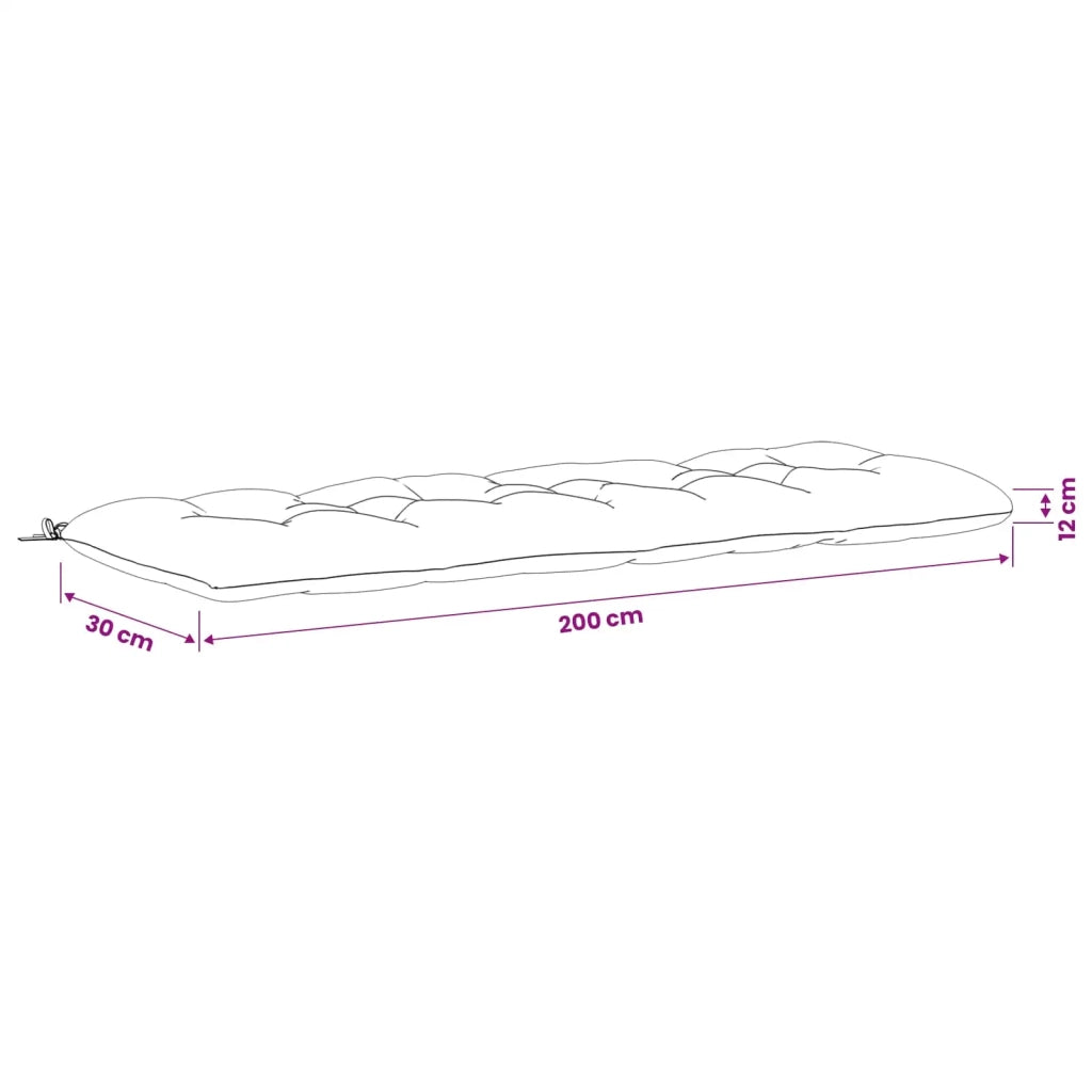 Cuscini per Panchina a 2 Pezzi VIANEN 100% Poliestere Blu 953241
