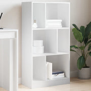 Libreria Bianca 57x28,5x107,5 cm in Legno Multistrato 848003