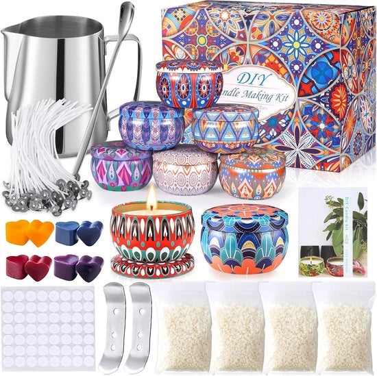Kit per creare candele in proprio - set per candele handmade - candele DIY - set per creare candele in casa