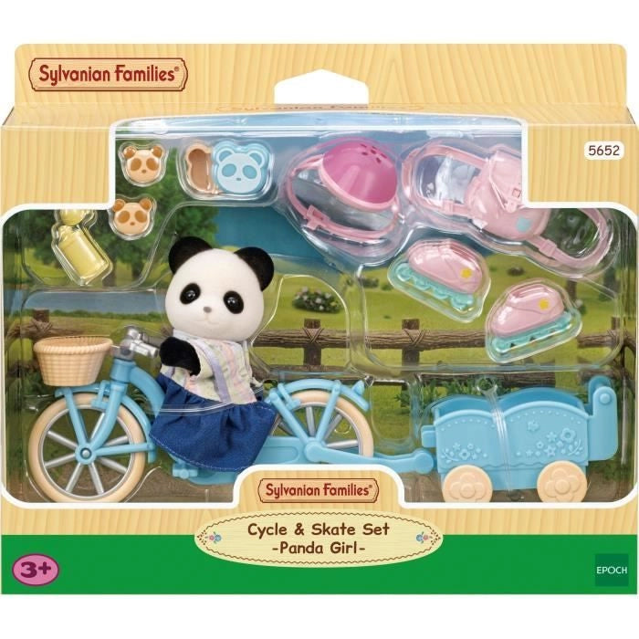 La ragazza Panda, la sua bici e il suo trailer - Famiglie Sylvanian - 5652 - da 3 anni