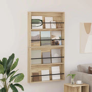 Scaffale per riviste 2 pz Rovere Sonoma 80 x 12 x 70 cm 890843