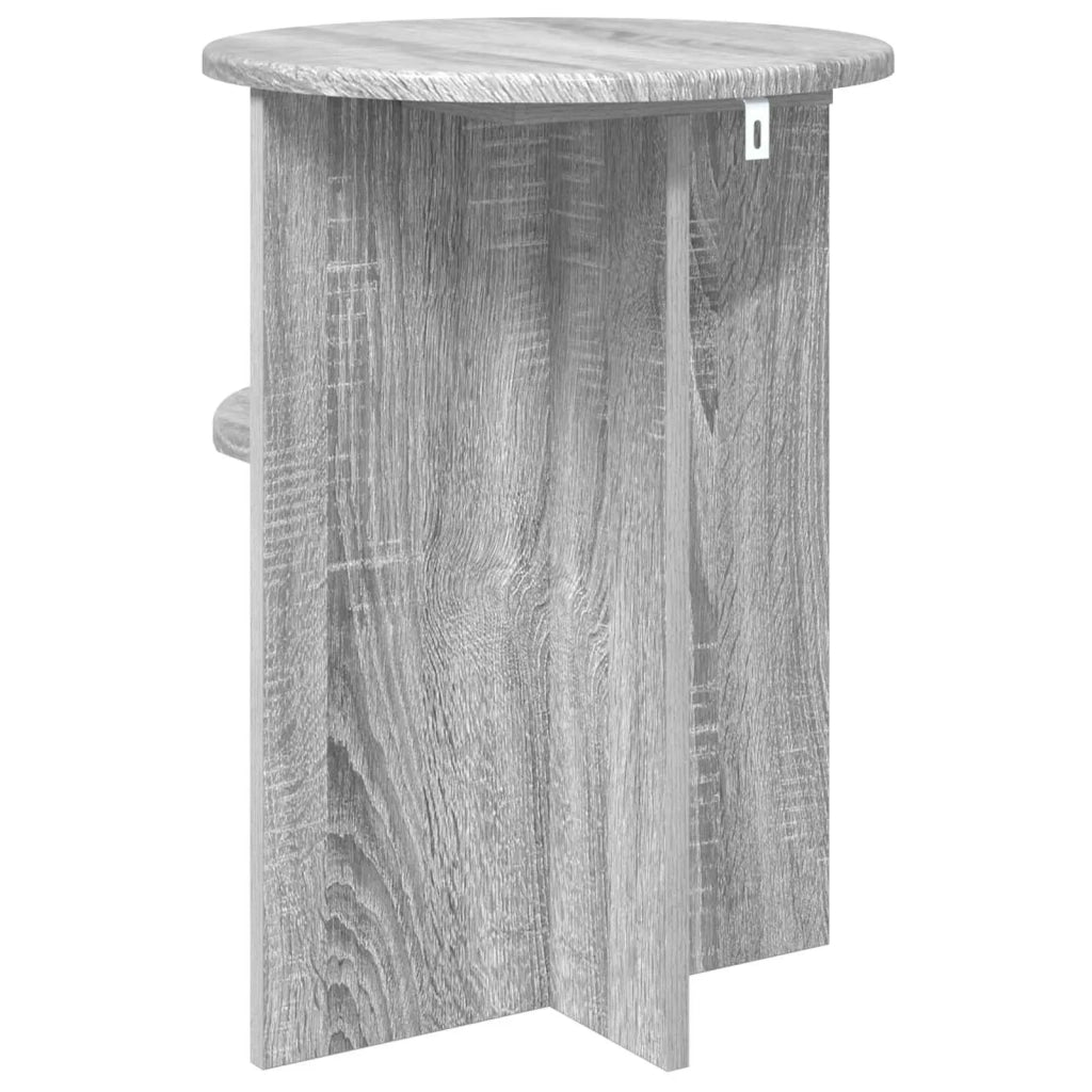 Tavolo laterale | Tavolino con archiviazione Grigio Sonoma ? 39,5 x 55 cm
