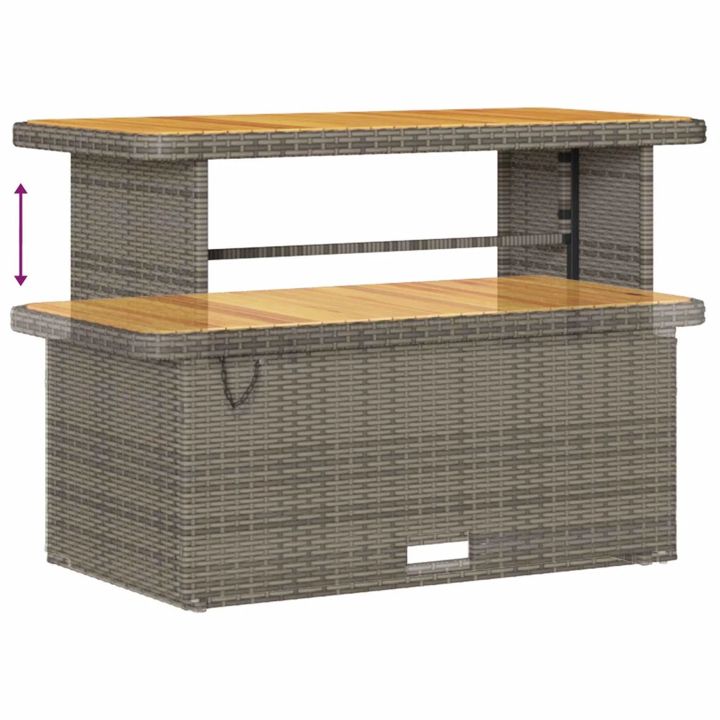 Set Divano da Giardino 14 pcs Grigio polyrattan