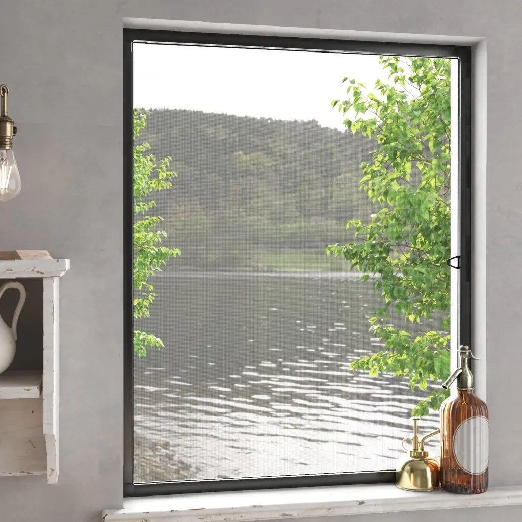 Zanzariera per Finestre Antracite 80x100 cm CFW3680946