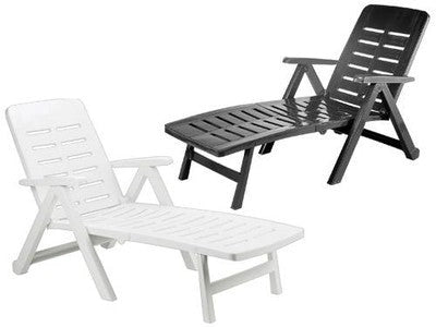 LETTINI SDRAIO IN RESINA CON RUOTE SMERALDO CM189x72xH96