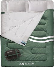 Sacco da letto per due adulti - 2 posti letto per il clima freddo - grande e caldo - dimensioni Queen XL